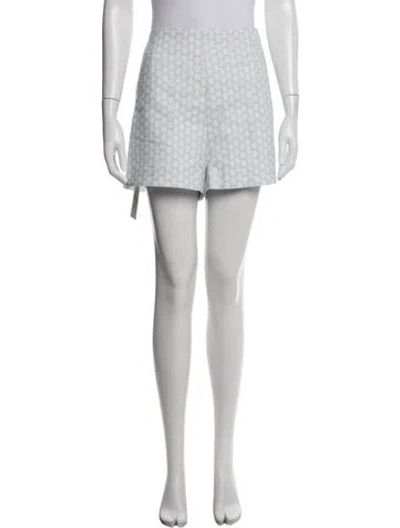 Pre-owned Hill House Home Lace Pattern Mini Shorts In White
