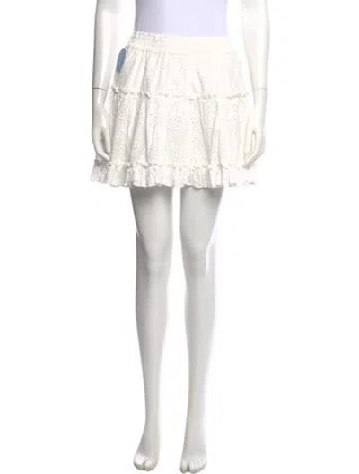 Pre-owned Hill House Home Lace Pattern Mini Skirt W/ Tags In Pink