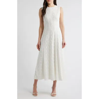 Hill House Home Leanne Paneled Lace Maxi Dress In Neutral