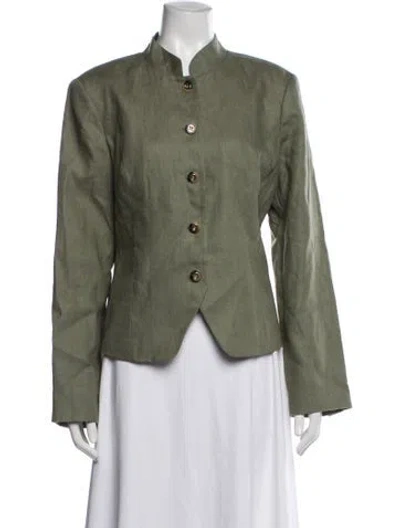 Pre-owned Hill House Home Linen Jacket W/ Tags In Green