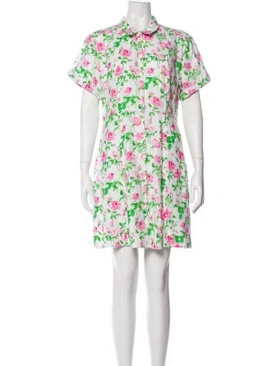 Pre-owned Hill House Home Linen Mini Dress In White