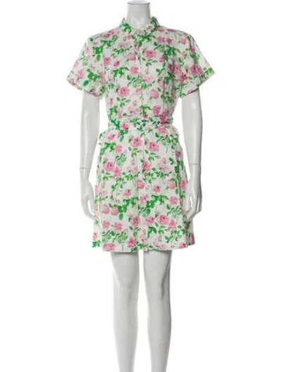Pre-owned Hill House Home Linen Mini Dress In White