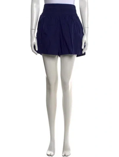 Pre-owned Hill House Home Linen Mini Shorts In Blue