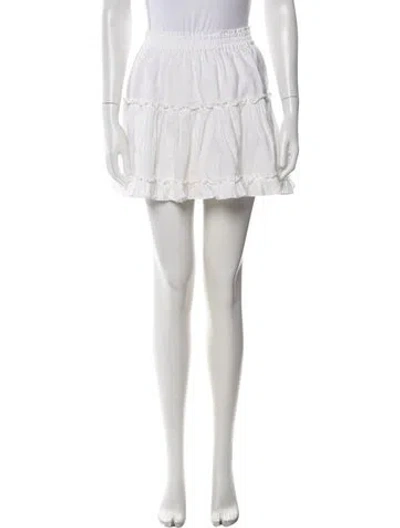 Pre-owned Hill House Home Linen Mini Skirt In Pink