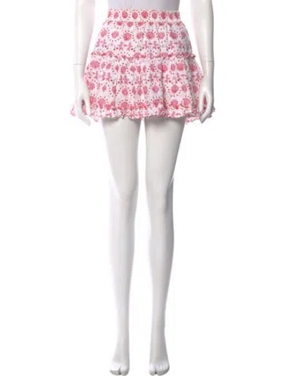 Pre-owned Hill House Home Linen Mini Skirt In White