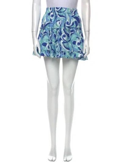 Pre-owned Hill House Home Linen Mini Skirt In White