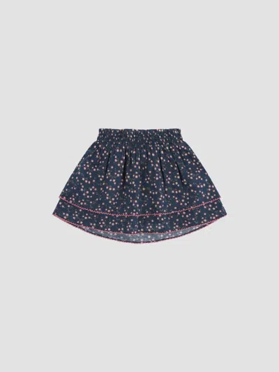 Hill House Home Little Girl's & Girl's The Tiny Annabella Skirt In Daisy Ditsy Toss Navy