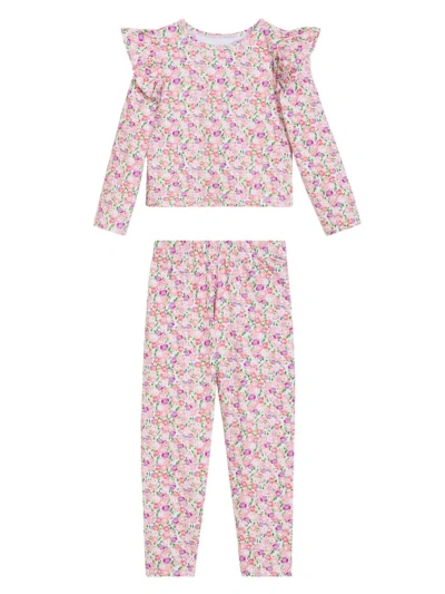 Hill House Home Babies' Little Girl's & Girl's The Tiny Eleanor Legging Set In Pink Multi