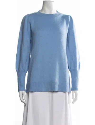 Pre-owned Hill House Home Merino Wool Crew Neck Sweater In Blue