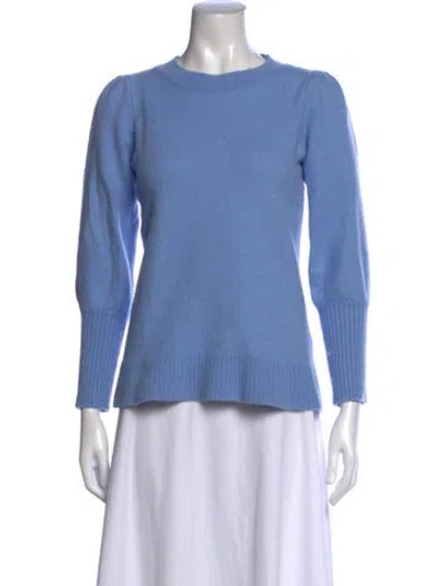 Pre-owned Hill House Home Merino Wool Crew Neck Sweater In Blue