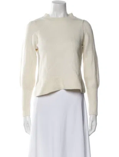 Pre-owned Hill House Home Merino Wool Crew Neck Sweater In Neutral