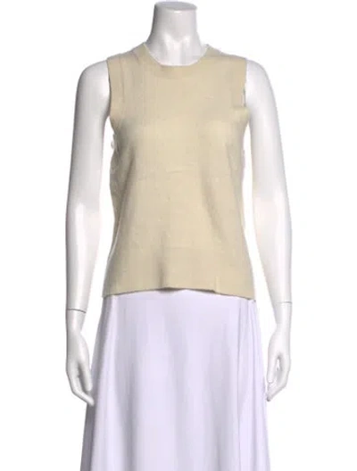 Pre-owned Hill House Home Merino Wool Crew Neck Sweater In Neutrals