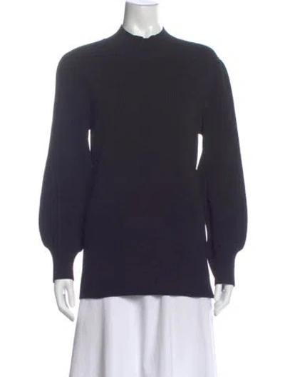 Pre-owned Hill House Home Mock Neck Sweater W/ Tags In Blue