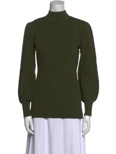 Pre-owned Hill House Home Mock Neck Sweater W/ Tags In Green