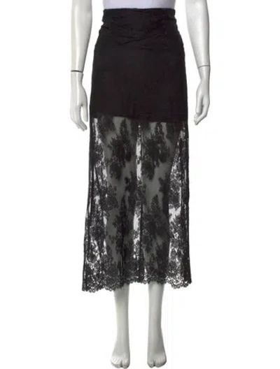 Pre-owned Hill House Home Nylon Long Skirt In Black
