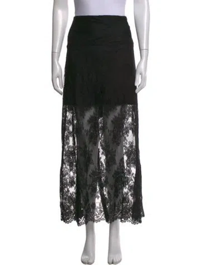 Pre-owned Hill House Home Nylon Long Skirt W/ Tags In Black