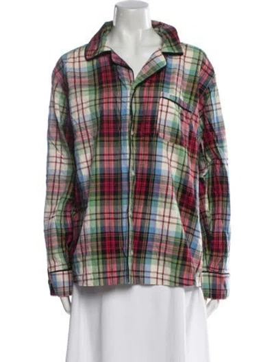 Pre-owned Hill House Home Plaid Print Pajamas In Multi