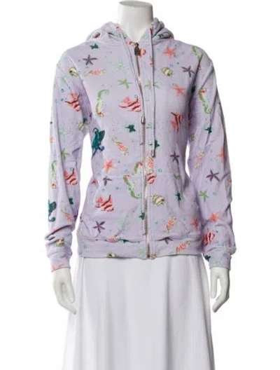 Pre-owned Hill House Home Printed Jacket In Blue