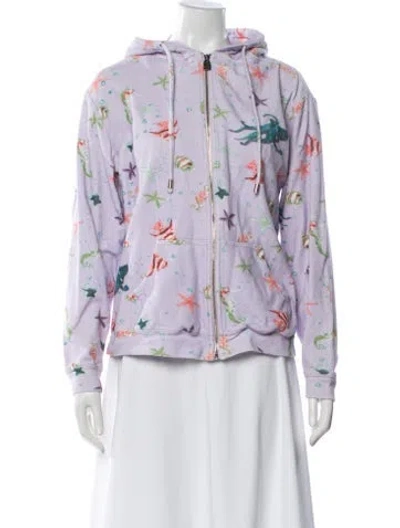 Pre-owned Hill House Home Printed Jacket In Purple