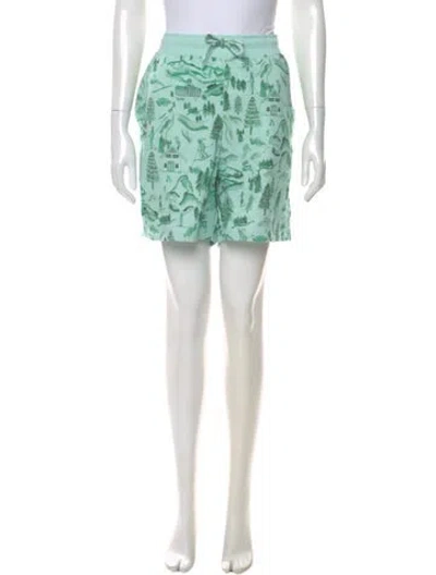 Pre-owned Hill House Home Printed Knee-length Shorts W/ Tags In Green