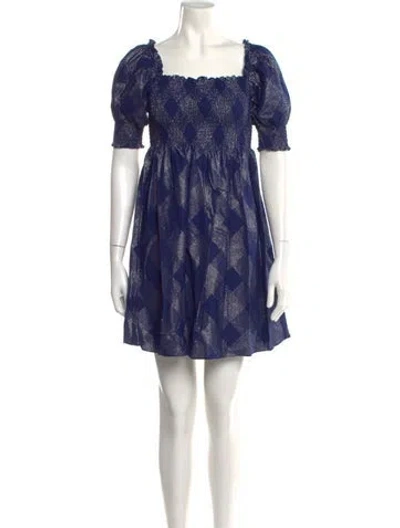 Pre-owned Hill House Home Printed Mini Dress