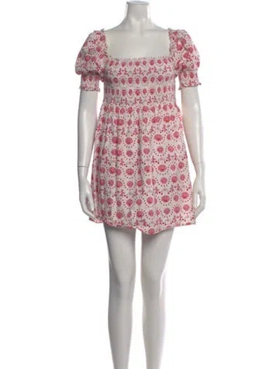 Pre-owned Hill House Home Printed Mini Dress In Multi