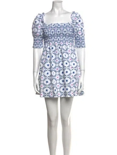 Pre-owned Hill House Home Printed Mini Dress In Multi
