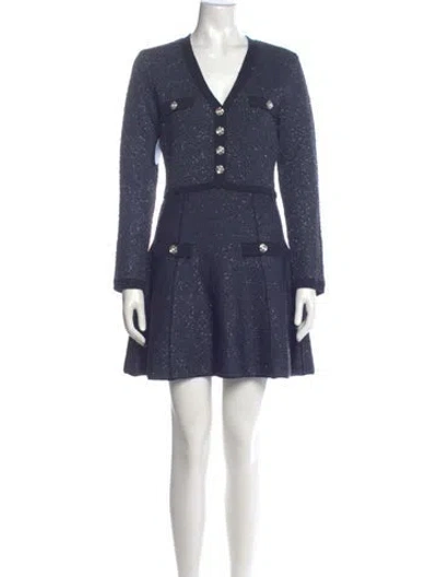 Pre-owned Hill House Home Printed Mini Dress W/ Tags In Blue