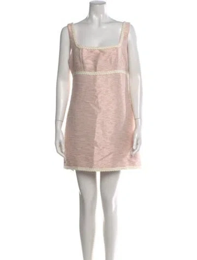 Pre-owned Hill House Home Printed Mini Dress W/ Tags In Pink