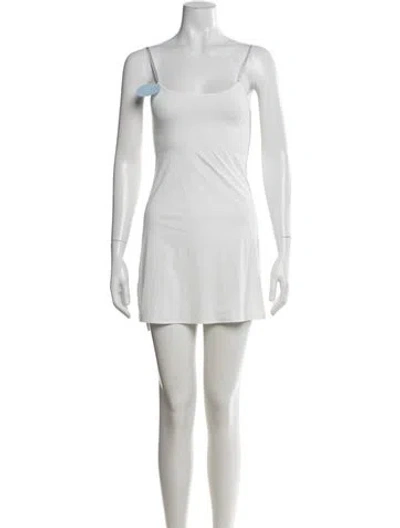 Pre-owned Hill House Home Scoop Neck Mini Dress W/ Tags In White