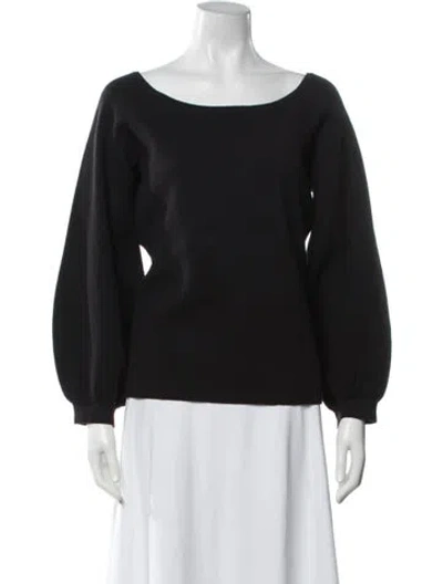 Pre-owned Hill House Home Scoop Neck Sweater In Black