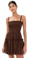 Hill House Home The Seraphina Mini Nap Dress In Chocolate
