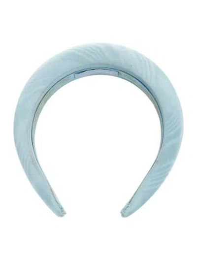 Pre-owned Hill House Home Silk Headband In Blue
