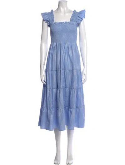 Pre-owned Hill House Home Square Neckline Long Dress W/ Tags