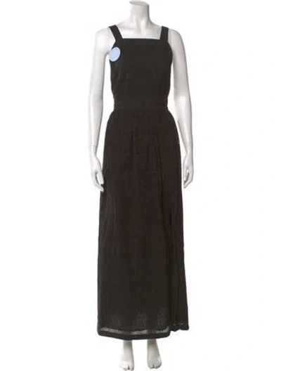 Pre-owned Hill House Home Square Neckline Long Dress W/ Tags In Multi