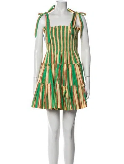 Pre-owned Hill House Home Striped Mini Dress W/ Tags In Multi