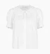 Hill House Home The Adelaide Top In White Broderie Voile