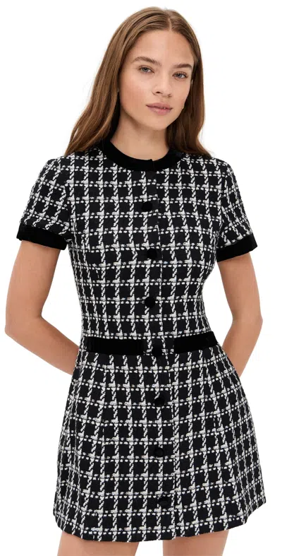 HILL HOUSE HOME THE ALLEGRA DRESS BLACK/WHITE