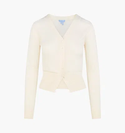 Hill House Home The Amal Cardigan In Antique White