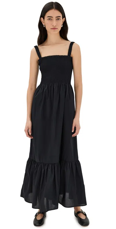Hill House Home The Anjuli Nap Dress In Black Crepe