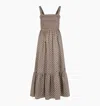 Hill House Home The Anjuli Nap Dress In Chocolate Circular Lattice