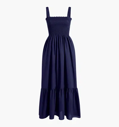 Hill House Home The Anjuli Nap Dress In Classic Navy Cotton