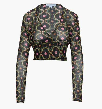 Hill House Home The Aviva Wrap Top In Black