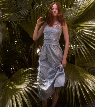 Hill House Home The Azalea Maxi Nap Dress In Blue
