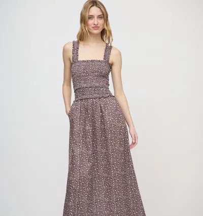 Hill House Home The Azalea Maxi Nap Dress In Brown