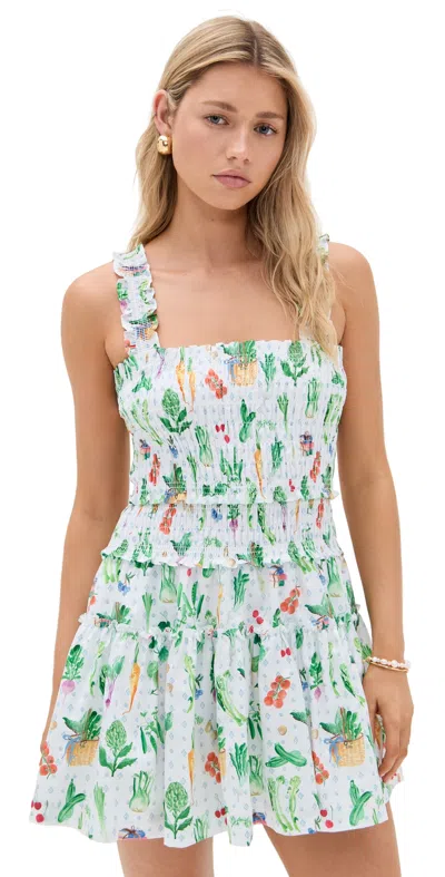 Hill House Home The Azalea Mini Nap Dress Farmer's Market/multi