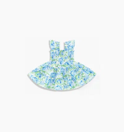Hill House Home The Baby Ellie Nap Dress In Blue Watercolor Hydrangea