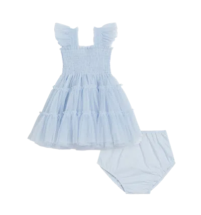 Hill House Home The Baby Tulle Ellie Nap Dress In Powder Blue Tulle