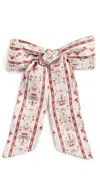 Hill House Home The Belle Bow Emma Ikat Stripe, Pink Multi In Emma Ikat Stripe, Pink Multi