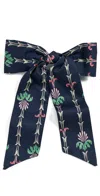 Hill House Home The Belle Bow Trailing Fern, Navy Multi In Trailing Fern, Navy Multi